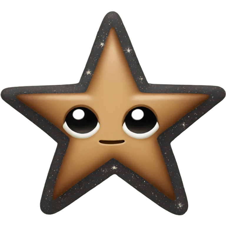 a star with a x'mas hat emoji