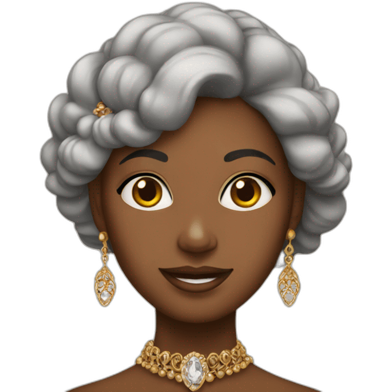 brown lady with jewellery  emoji