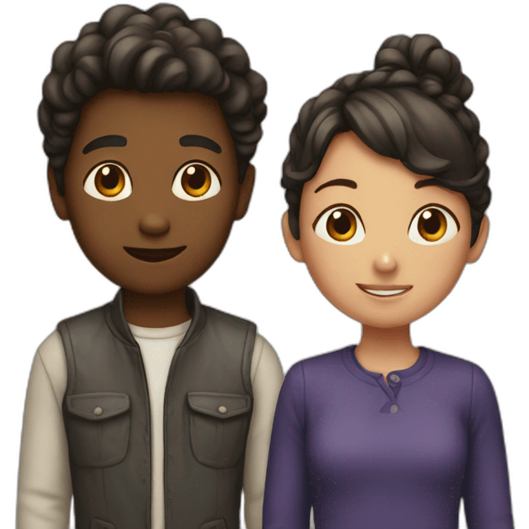 Boy and girl emoji