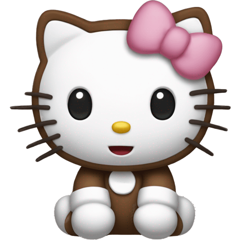 Hello kitty Brown  emoji