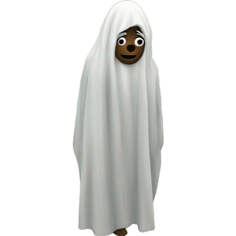 Um fantasma na praia  emoji