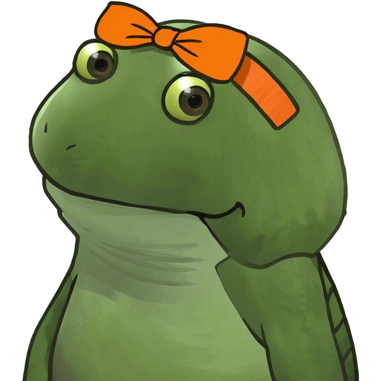 bufo with a turtle shell and an orange headband emoji