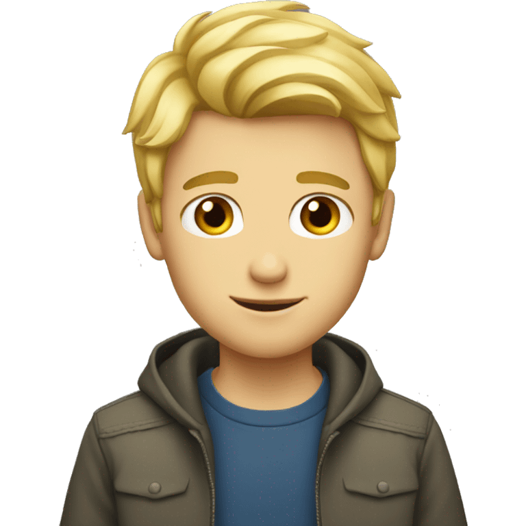 Handsome blond boy emoji