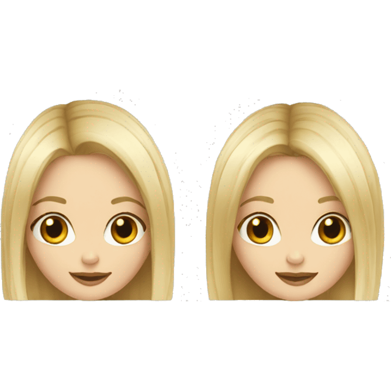 two--girls-best-friends-darkhair-blonde emoji