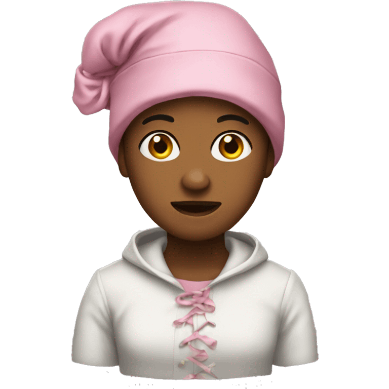 Baddie with a bonnet emoji