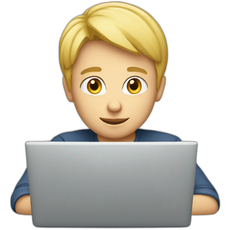 blond-boy-behind-laptop emoji