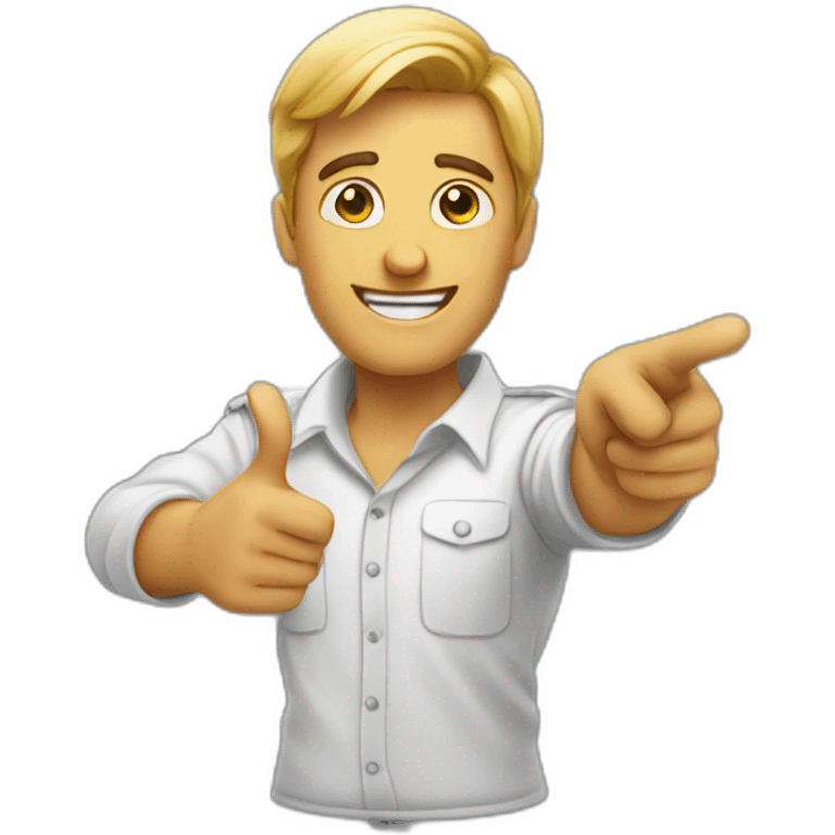 Guy pointing to you emoji