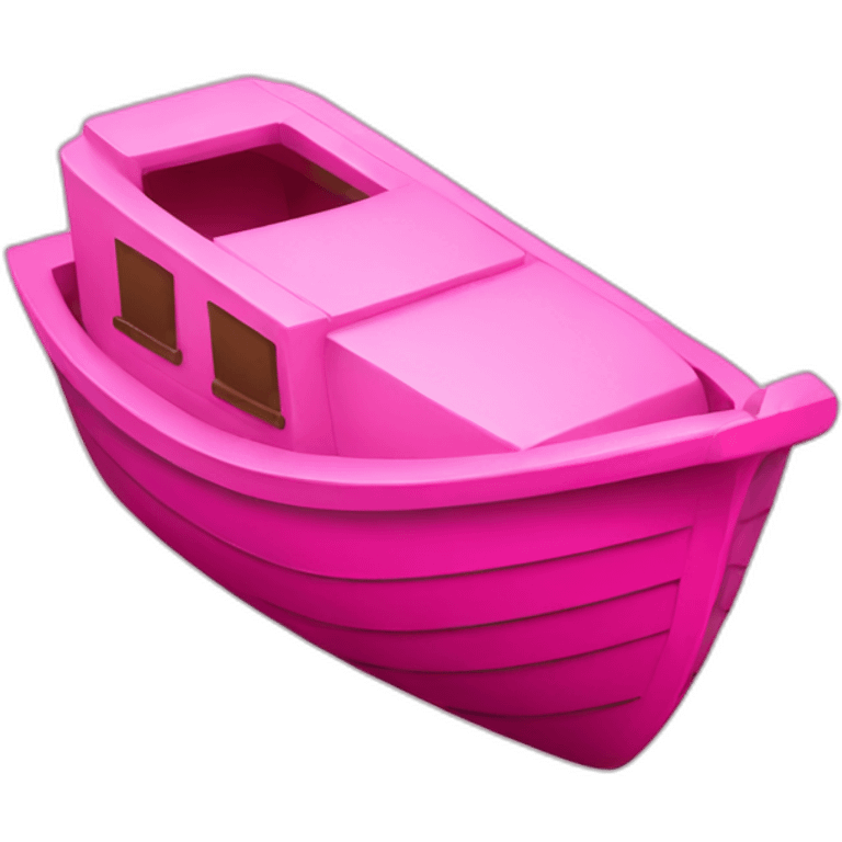 pink boat emoji