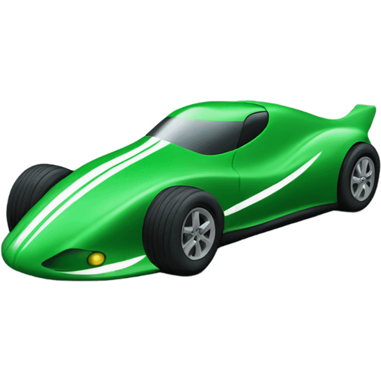 green racecar emoji