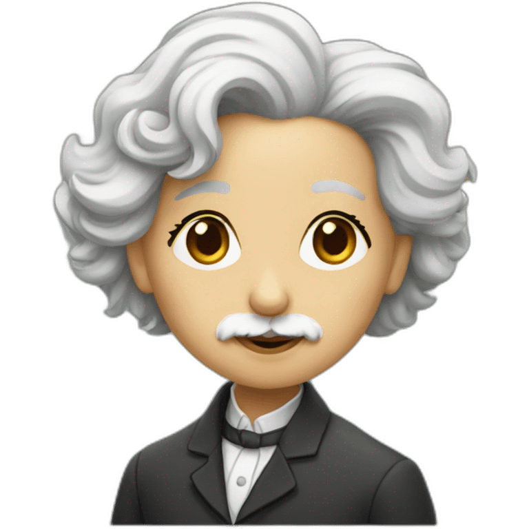 albert einstein as a woman emoji