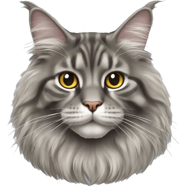 Maine Coon gris  emoji