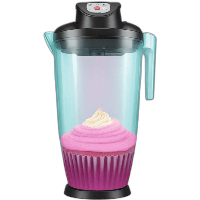 cupcake in a blender emoji