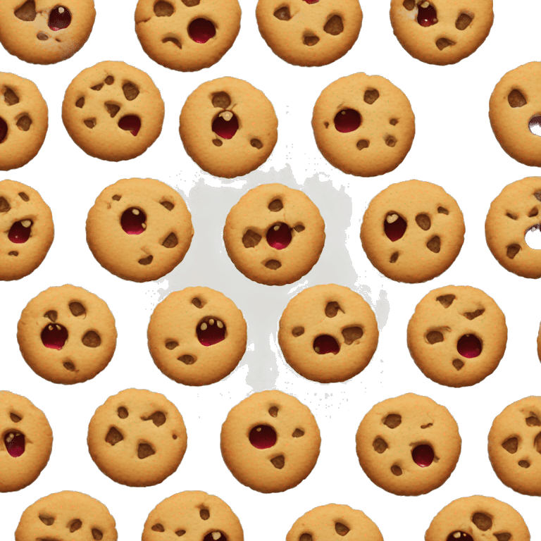 Cookies with jam circle emoji