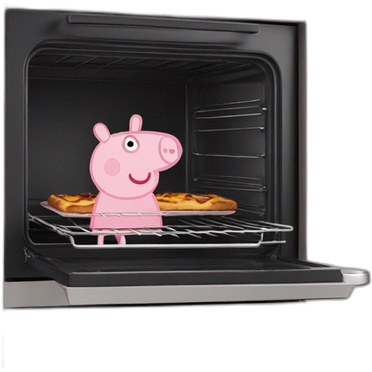 peppa pig stuck in oven emoji