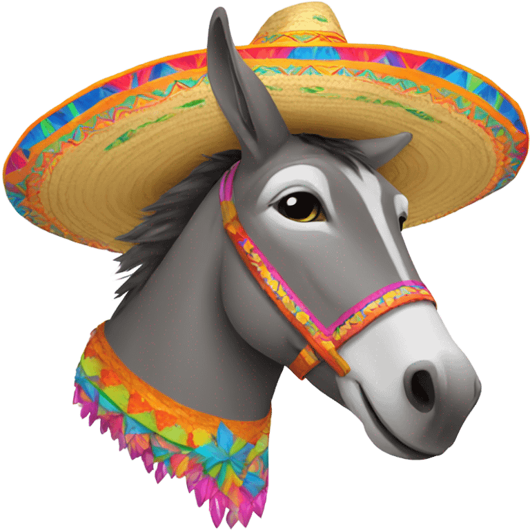 a donkey in a sombrero  emoji