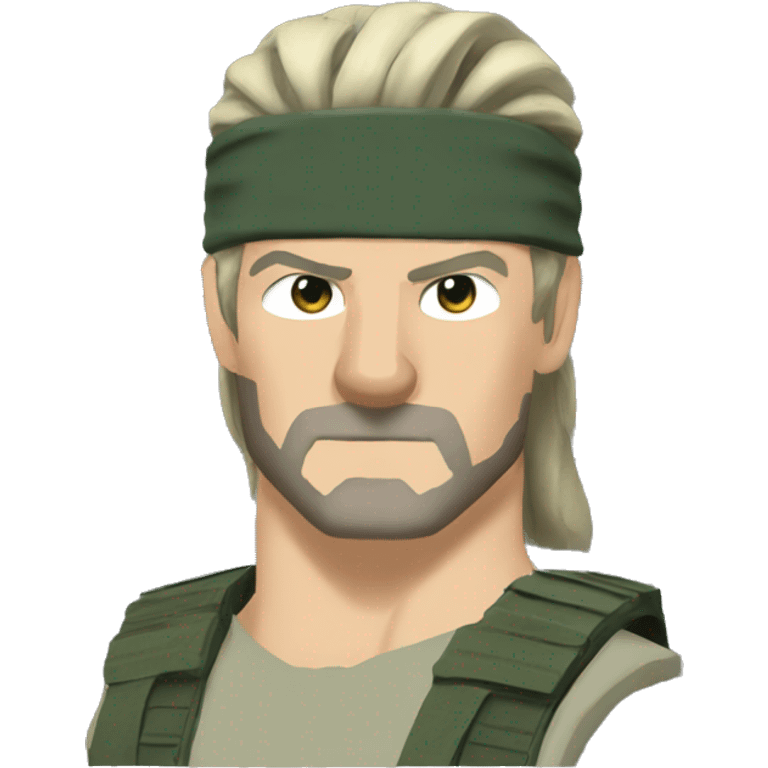 Solid snake from metal gear solid emoji