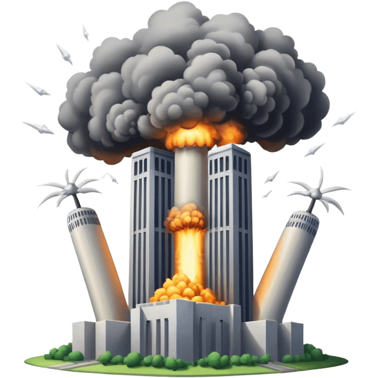 Twin towers explosion emoji