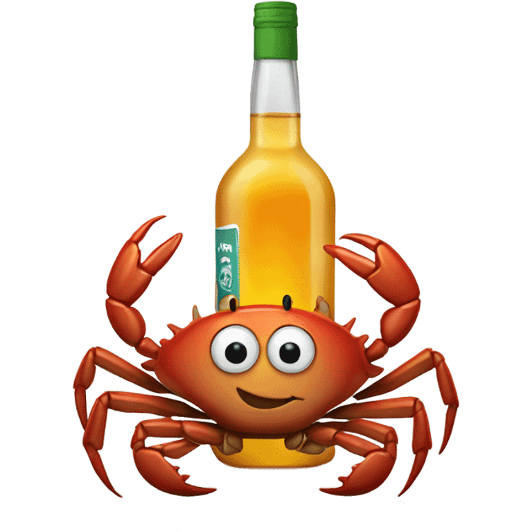 crab with vodka emoji