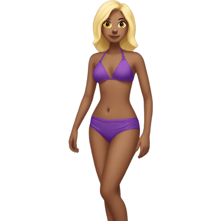 Purple bikini emoji