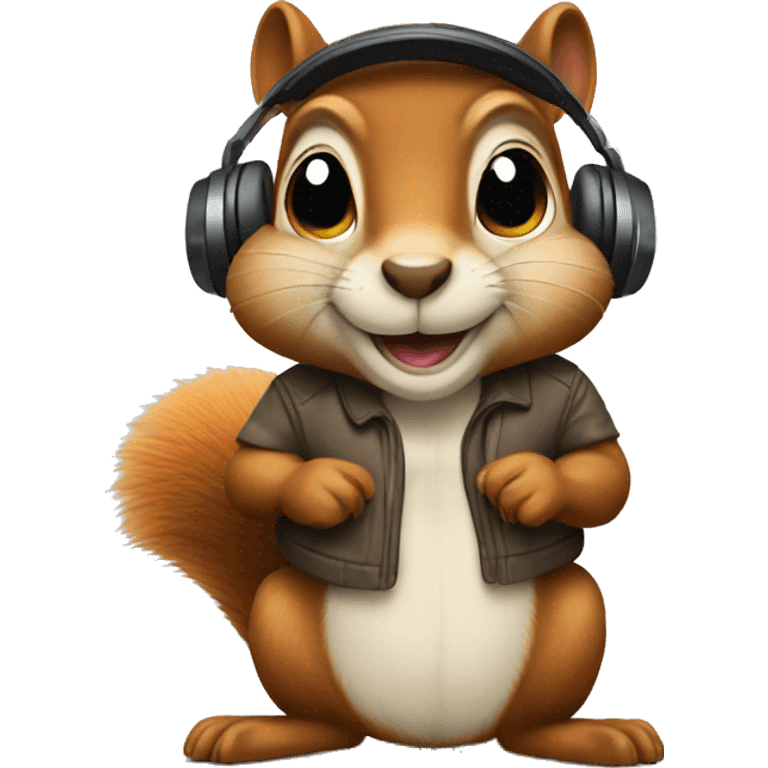 Squirrel DJ emoji