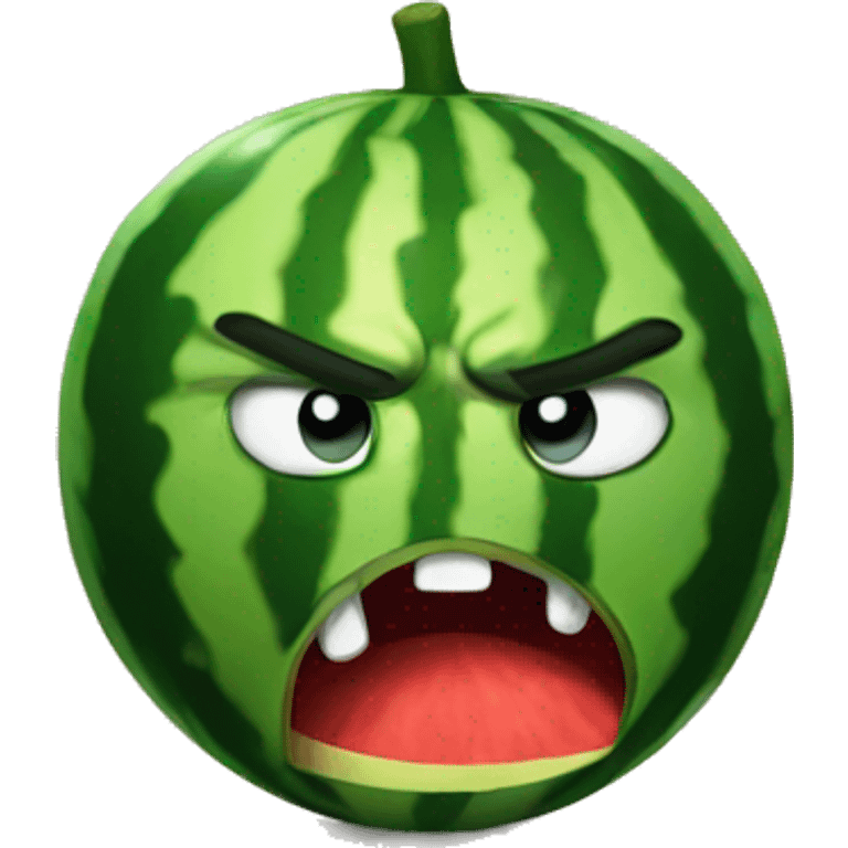 angry watermelon  emoji