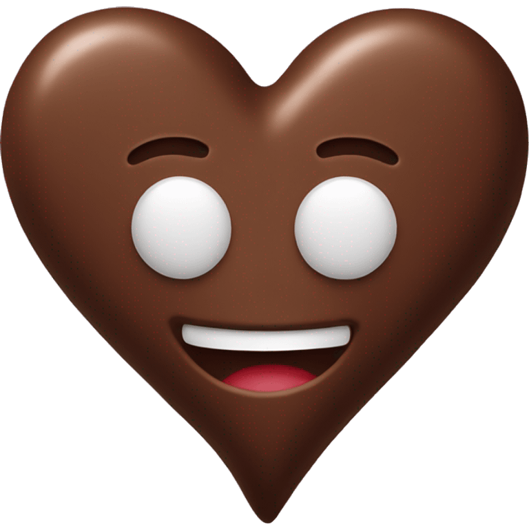 chocolate heart emoji