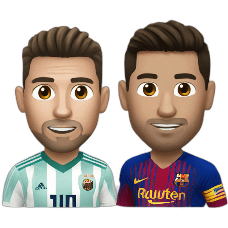 Ronaldo vs Messi emoji