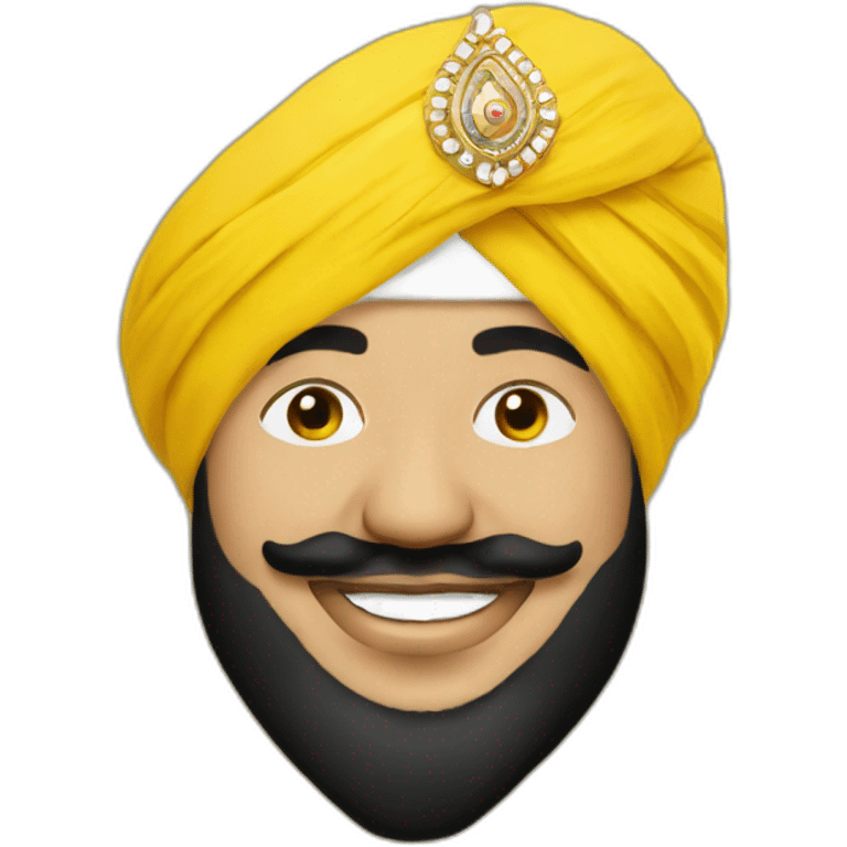 Yellow daler mehndi emoji