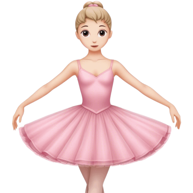 Ballerina in a pink dress emoji