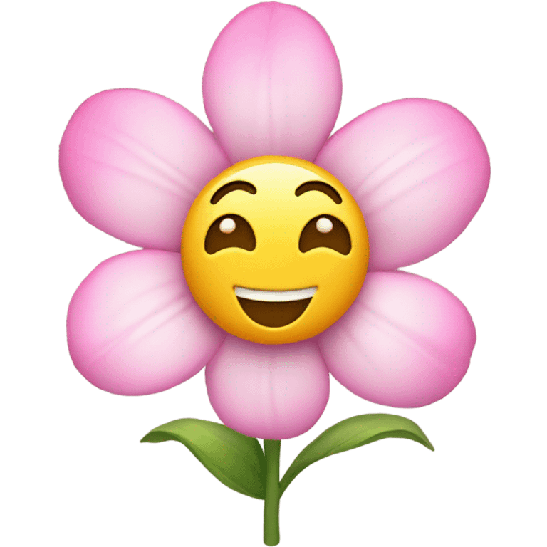 flower with a face  emoji