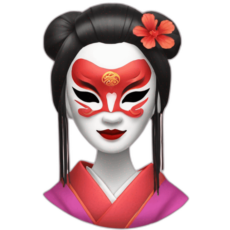 geisha mask emoji