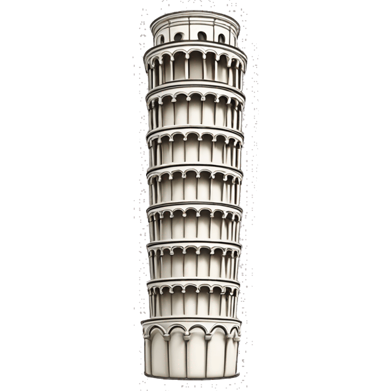 leaning Pisa tower emoji