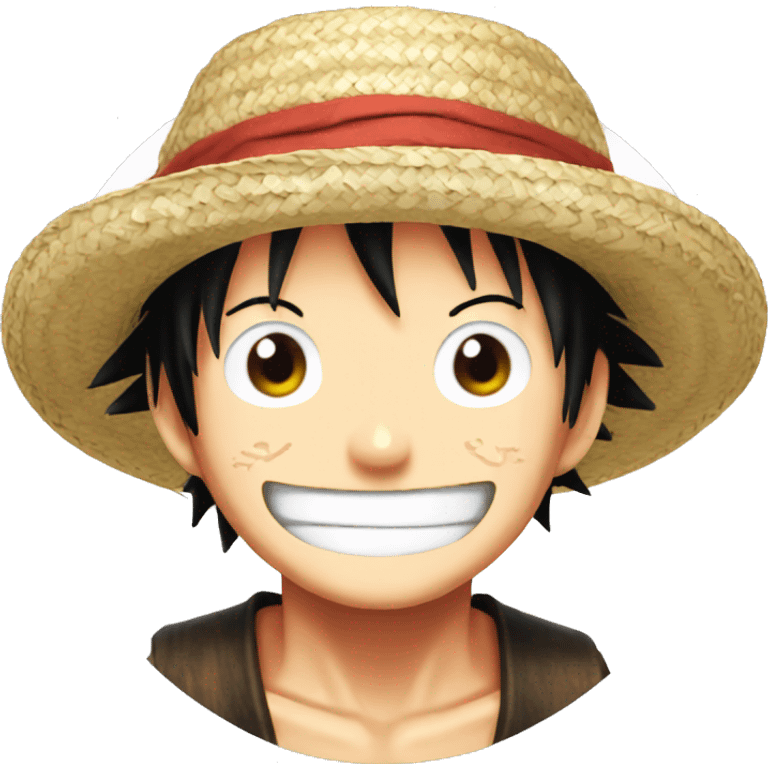 Luffy One Piece Straw Hat emoji