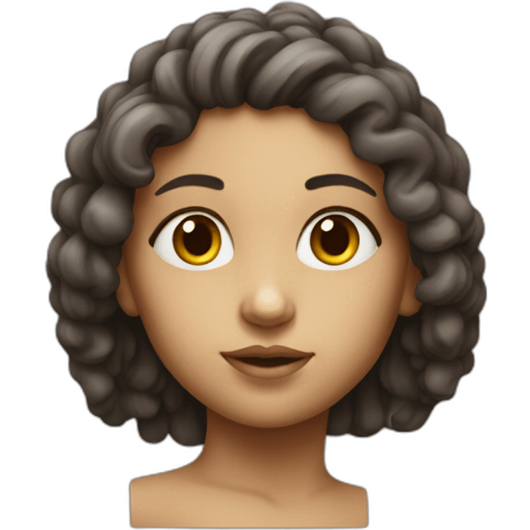 Girl as a ancient art sculpture emoji