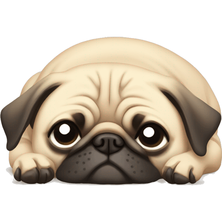 pug sleeping emoji