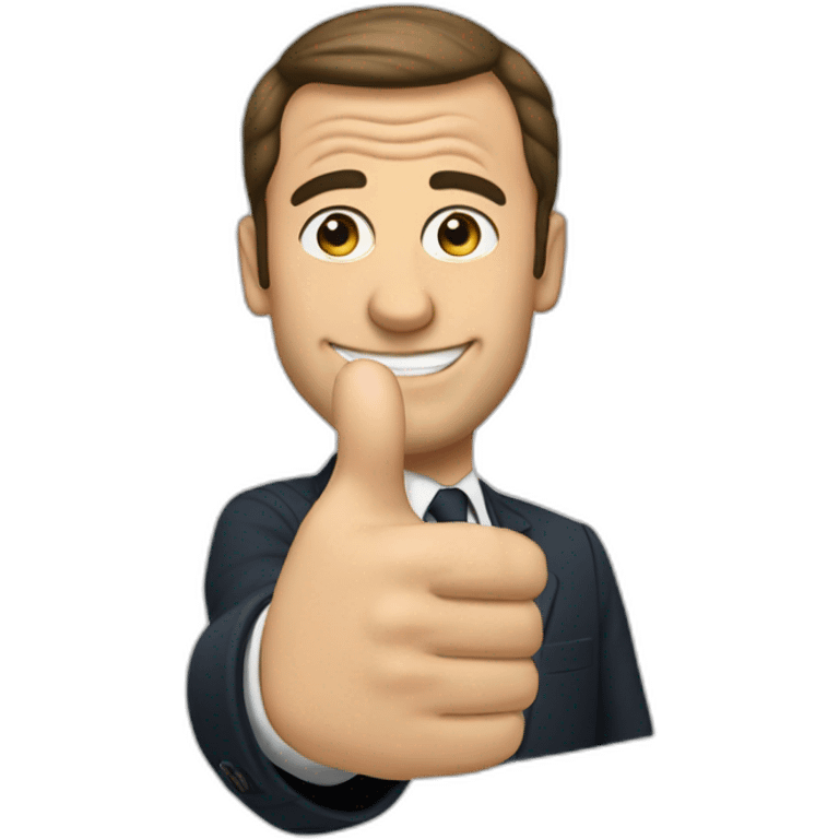 macron thumb up emoji