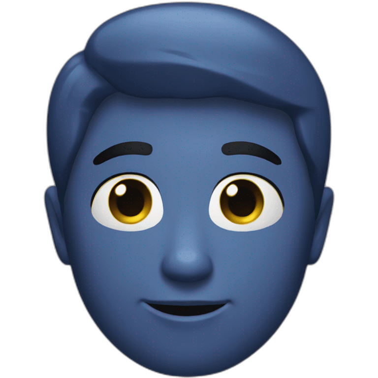 Chat bleu emoji