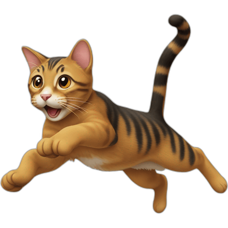 Cat jumping emoji