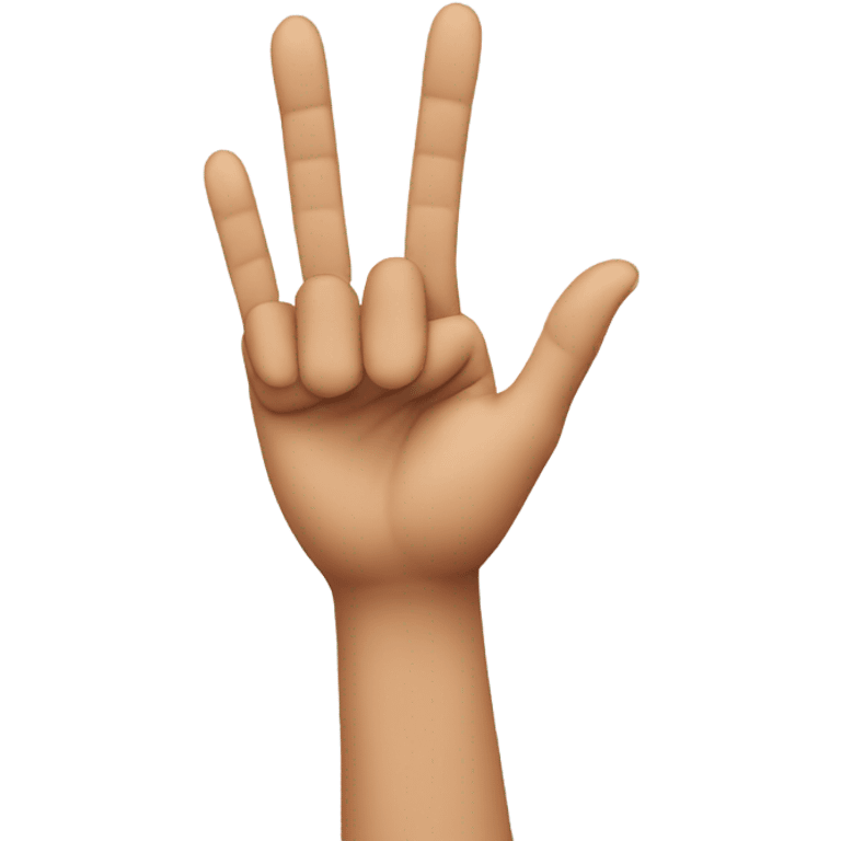 3 fingers  emoji