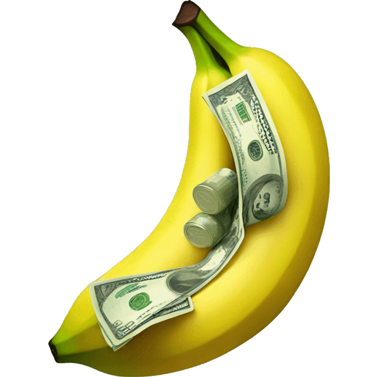 A banana getting money  emoji