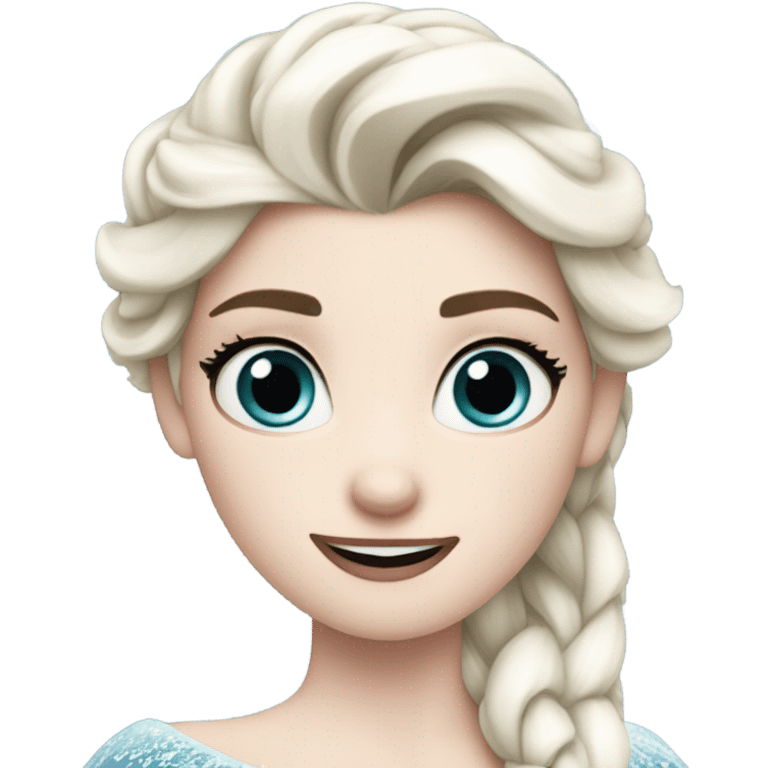 Elsa from frozen emoji