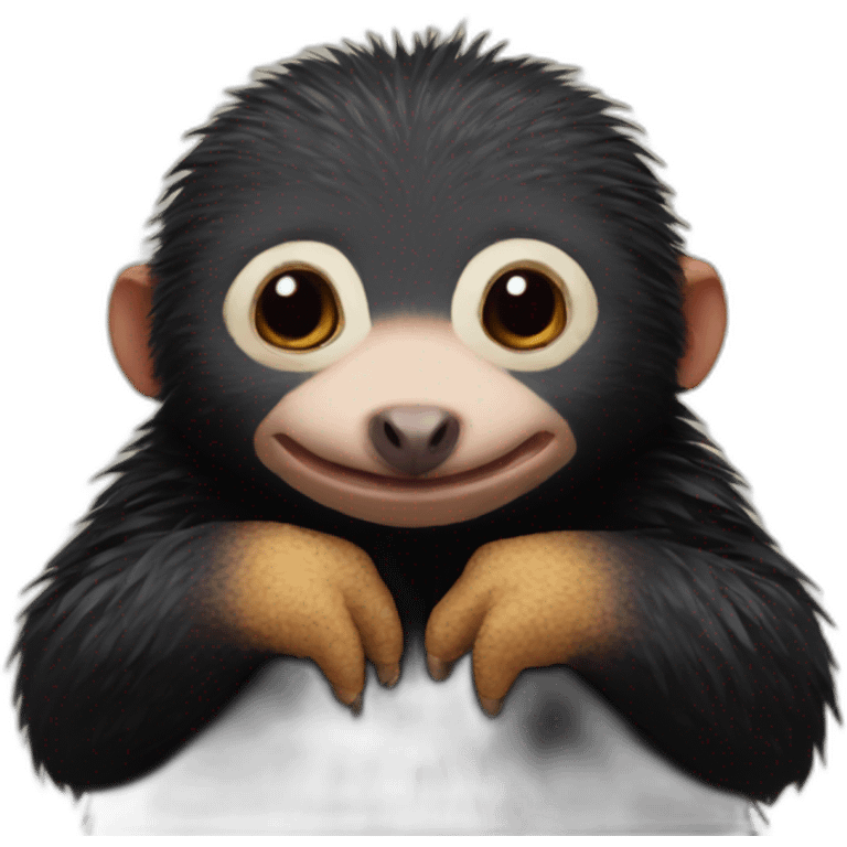 Niffler hugging emoji