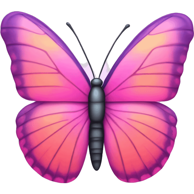 pink rainbow butterfly  emoji