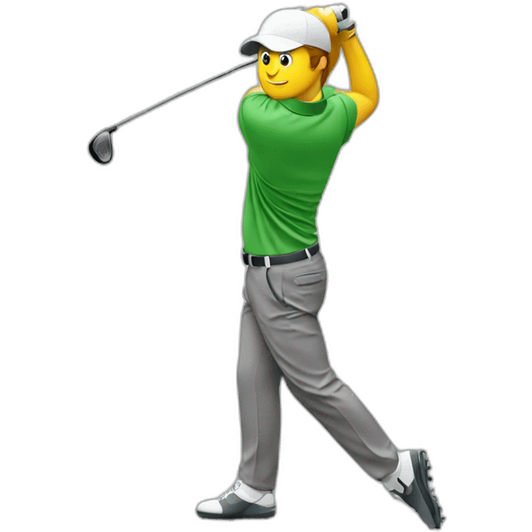 Golf swing emoji