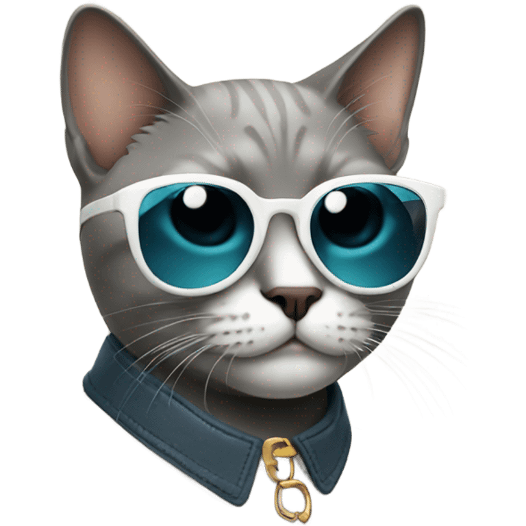 Cat with sunglasses emoji