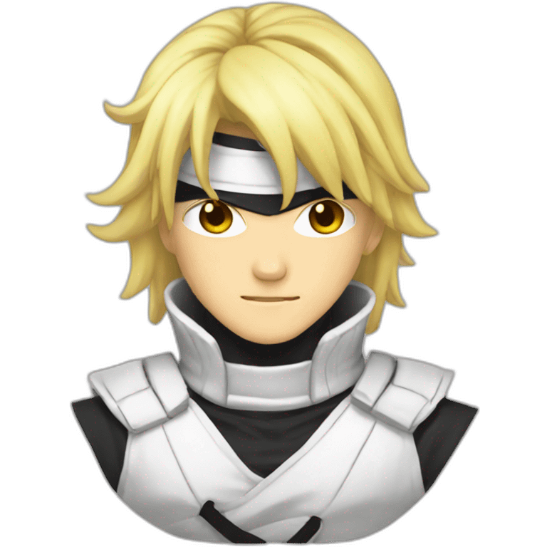 Male masterNinja anime style blond air emoji