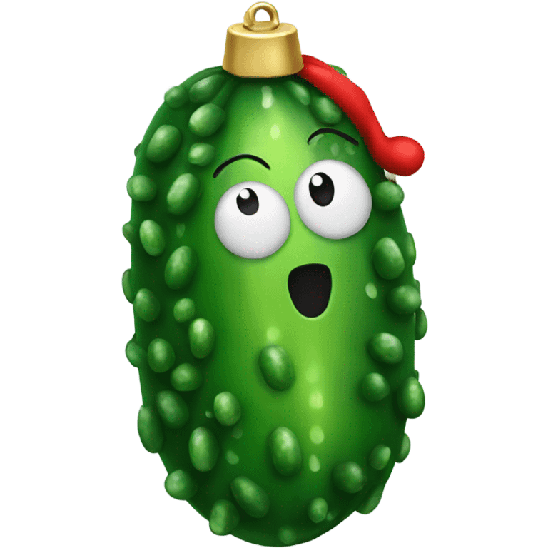 Christmas pickle emoji