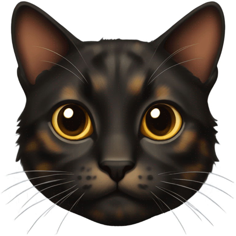 Dark tortoiseshell cat emoji