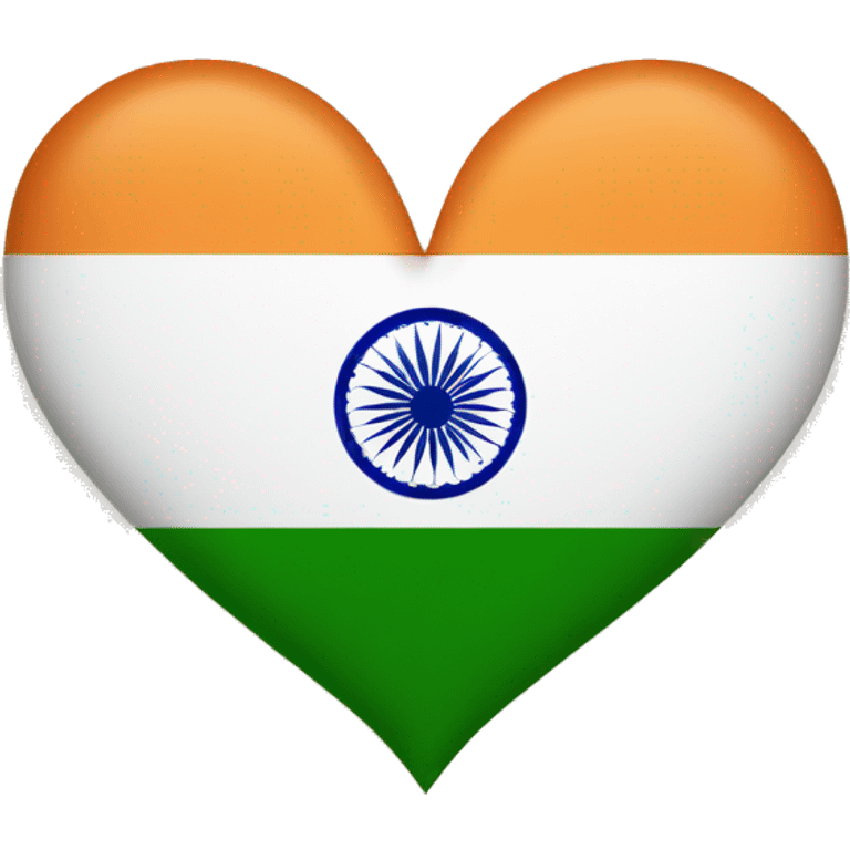 India flag exert love  emoji