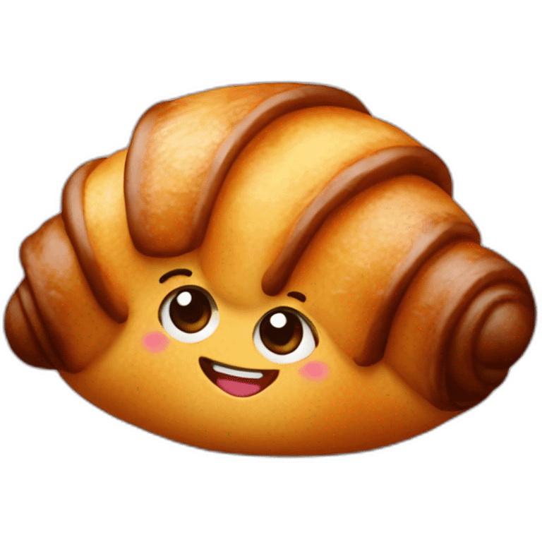 croissant whit chocolat emoji